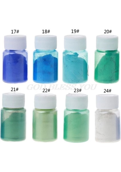 C Stili 8 Renk 10G Reçine Renklendirici Toz Mika Sedefli Pigmentler Kiti Reçine Boya Epoksi Reçine Dıy Renk Tonlama Takı Yapımı Dro (Yurt Dışından)
