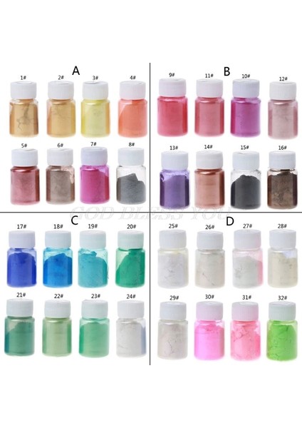 C Stili 8 Renk 10G Reçine Renklendirici Toz Mika Sedefli Pigmentler Kiti Reçine Boya Epoksi Reçine Dıy Renk Tonlama Takı Yapımı Dro (Yurt Dışından) fiyatları