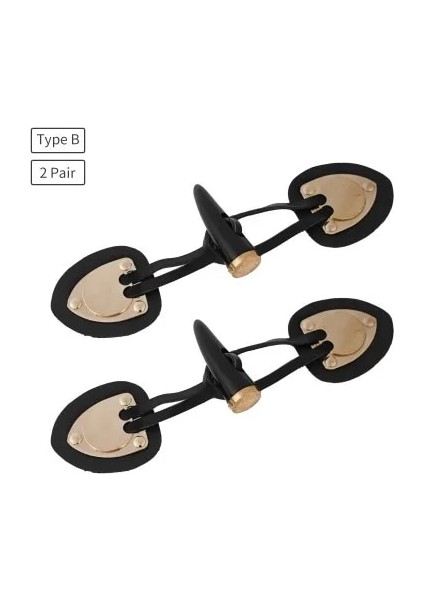 NO.174 Tarzı 3 Pair Hırka Klipler Tutucu Toka Şal Gömlek Pu Deri Klipsler Kaymaz Kilitleme Toka Dıy Pelerin Giyim Aksesuarları (Yurt Dışından)