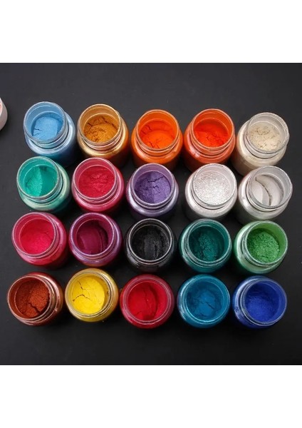 Turuncu Tarzı Dıy El Yapımı Sedefli Mika Tozu Epoksi Reçine Boya Inci Pigment Reçine Tutkal Pigmentler Malzeme Kristal Kalıp Sabun Yapımı (Yurt Dışından)