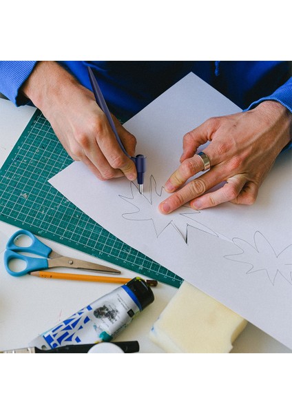 Mavi Stil Dıy Sanat Zanaat Kesme Aleti Döner Bıçak Kağıt Kesici 3 Bıçak Aşınmaya Dirençli Kesme Aleti Pencere Izgarası Değiştirin (Yurt Dışından) indirimleri