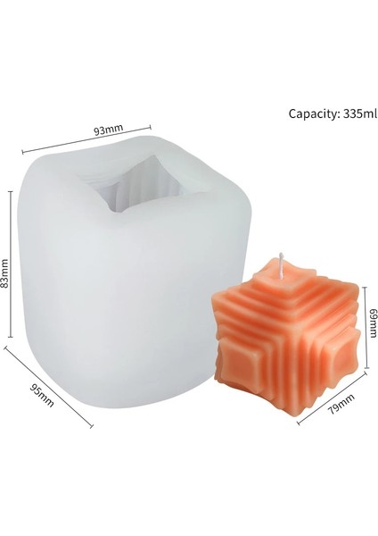 E Stili 1 Adet Yeni 3D Kare Petek Desen Mum Kalıp El Yapımı Kokulu Mum Dıy Sanat Mum Silikon Kalıp Alçı Sabun Kalıpları Sıcak 2021 (Yurt Dışından)