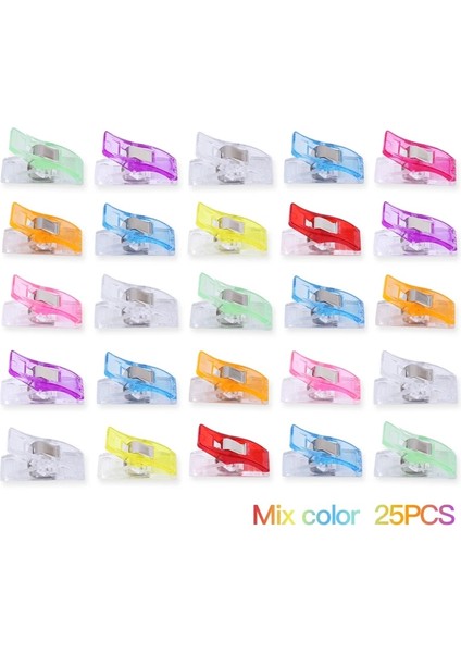 Mavi 25 Adet Tarzı Dikiş Toololors Dikiş Aksesuarları Yorgan Bağlama Plastik Klipler Kelepçeler Patchwork Dekorasyon Giysi Klipsi Için Paketi (Yurt Dışından) fiyatları