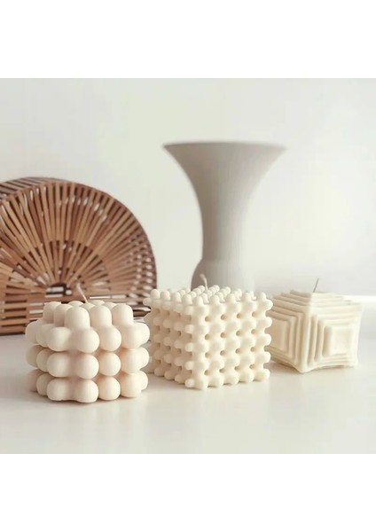 C Stili Quare Petek Desen Mum Kalıbı El Yapımı Kokulu Mum Diy 3D Sanat Mum Silikon Kalıp Alçı Sabun Kalıpları (Yurt Dışından) modelleri