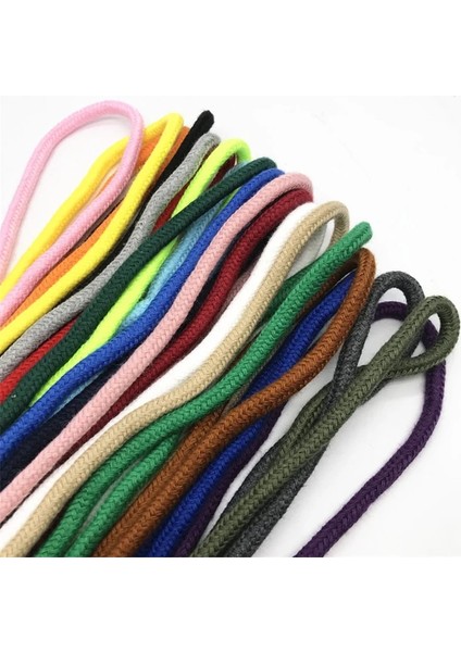 Pembe Tarzı 10 M * 6mm Renk Pamuklu Halat Kazak Şapka Halat Spor Pantolon Bel Yuvarlak Halat Dıy Paracord Halat Dize Maske Kolye Kumaş Maske Halatlar (Yurt Dışından)