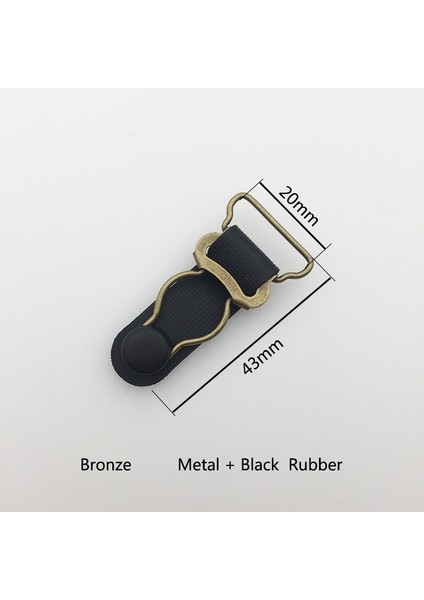 Bronz-B Tarzı Çok Li Askı Klipsi Jartiyer Kemer Klipsi 20MM (Yurt Dışından)