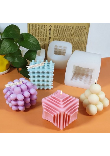 E Stili 1 Adet Yeni 3D Kare Petek Desen Mum Kalıp El Yapımı Kokulu Mum Dıy Sanat Mum Silikon Kalıp Alçı Sabun Kalıpları Sıcak 2021 (Yurt Dışından) indirimleri