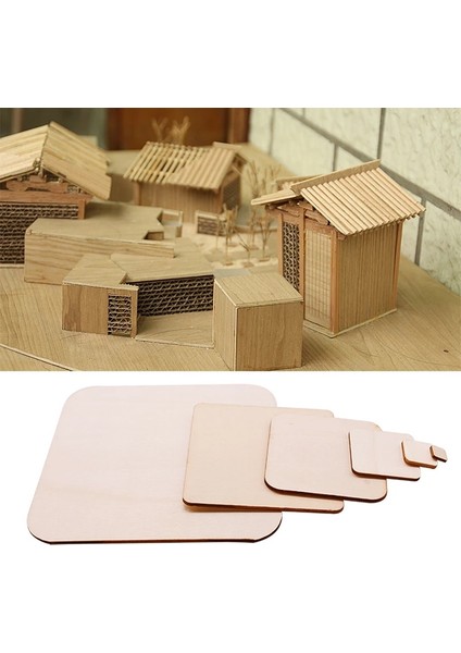 1 cm 100 Adet Tarzı Bitmemiş Ahşap Venner Levha Dıy Baskılı Boş Ahşap Plaka Modeli Dilimleri Malzemeleri Ahşap Kareler Ev Dekorasyonu (Yurt Dışından)