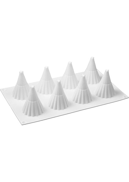 Koyu Gri Tarzı 8 Kavite Noel Ağacı Şekilli Silikon Kek Kalıbı Mum Kalıbı Kurabiye 3D Pişirme Araçları Mum Yapımı (Yurt Dışından) fırsatları