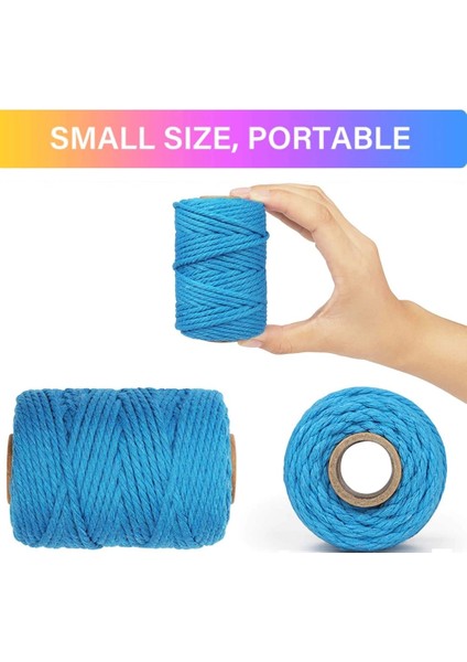 19 Kırmızı Stil 100MROLL 100% Makrome Pamuk Kordon 3mm Renkli Sicim Dize Kordon Doğal Pamuk Halat Dıy El Sanatları Örgü Kordon Ev Tekstili (Yurt Dışından) modelleri