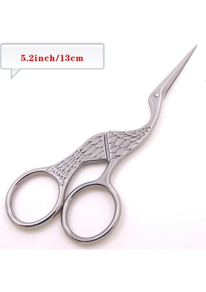 130 mm Gümüş Stil Vinç Motorları Antika Eski El Sanatları Dikiş Veya Balıkçılık Paslanmaz Çelik Iplik Veya Kumaş Kesme (Yurt Dışından)