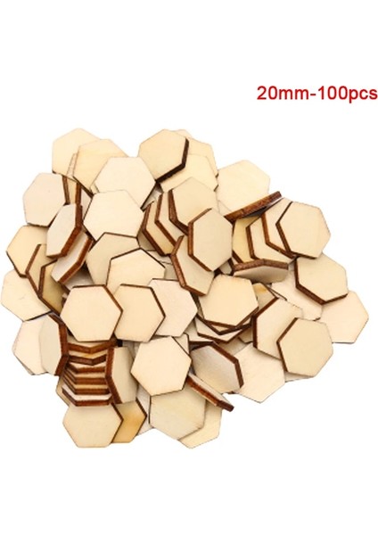 25 mm Tarzı Lot Altıgen Şekil Ahşap Dıy Lazer Kesim Süsleme El Sanatları Dekor Süsler Düğün (Yurt Dışından) modelleri