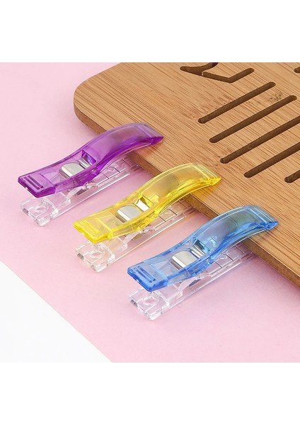 50 Adet Mavi Stil Kumaş Kapitone Zanaat Dikiş Örgü Klipleri Ev Ofis Tedarik Karışık Plastik Dikiş Klipleri Dıy Patchwork Için Tutucu (Yurt Dışından)