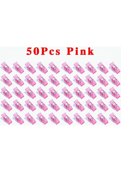 Pembe Tarzı Çok Renkli Plastik Klipsler Kumaş Kelepçeler Patchwork Hemming Iş Ayak Kılıfı Dikiş Araçları Dikiş Aksesuarları (Yurt Dışından)