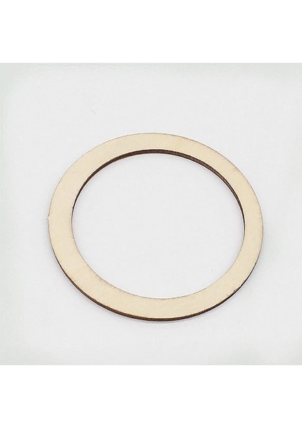 4cm 50PCS Tarzı Ahşap Daire Ahşap Içi Boş Yuvarlak Ahşap Parçalar Bitmemiş Ahşap El Sanatları (Yurt Dışından)