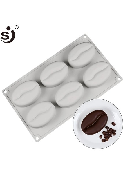 Sj Büyük Silikon Sabun Kalıpları 6 Kavite Kahve Şekli Silikon Sabun Kalıbı Geri Dönüşüm Sabun Yapımı Için El Yapımı Yapışmaz Kalıplar Sabun (Yurt Dışından)