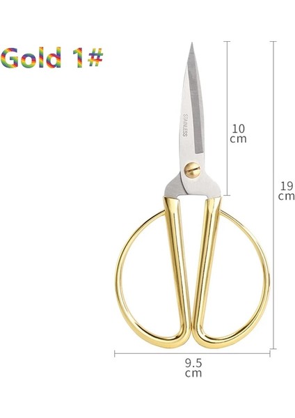 No.1 Altın 19CM Stili Paslanmaz Çelik Altın Gümüş Dikiş Ors Kısa Kesici Dayanıklı Vintage Ev Iğne Nakış Terzi Ors Kumaş (Yurt Dışından)