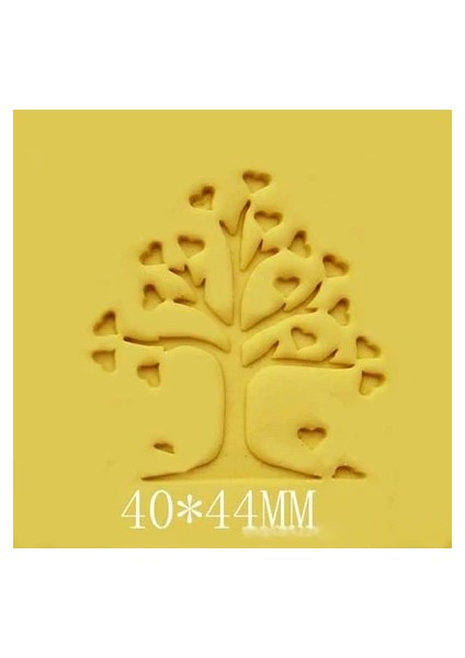 NO.013 4x4.4cm Stili 1 Adet Mektup Ağacı ve Yaprakları Desen Mini Diy Sabun Pul Diy El Yapımı Sabun Pulları Beyaz Reçine Sabun Bölüm Kişilik (Yurt Dışından)