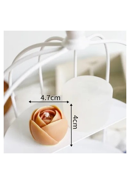 4.7X4CM Stili Lale Çiçek Şekli Sabun Kalıpları 3D Silikon Kalıp Sabun Yapımı Dıy Düğün Pastası Kalıbı Cupcake Jöle Şeker Deco Craft Pişirme Araçları (Yurt Dışından)