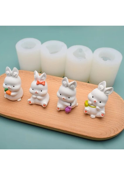 Koyu Haki Stili Yeniden Kullanılabilir Yumuşak Silikon Kalıp Dıy Sevimli Tavşan Yapımı Için Epoksi Reçine Alçı Tavşan El Sanatları Kalıpları(Yurt Dışından) fiyatları