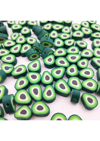 NO.299 Tarzı Fotoğraf Olarak Avokado Serisi Akrilik Boncuk Spacer Boncuk Kolye Bilezik Acces Çocuk Çocuklar Dıy Takı Arkadaş Hediye Yapımı (Yurt Dışından) modelleri