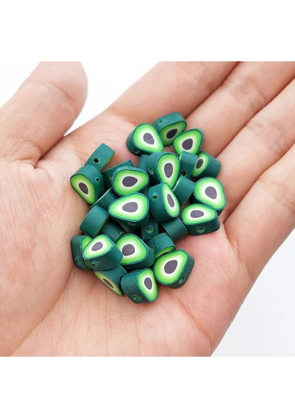 NO.299 Tarzı Fotoğraf Olarak Avokado Serisi Akrilik Boncuk Spacer Boncuk Kolye Bilezik Acces Çocuk Çocuklar Dıy Takı Arkadaş Hediye Yapımı (Yurt Dışından) fırsatları