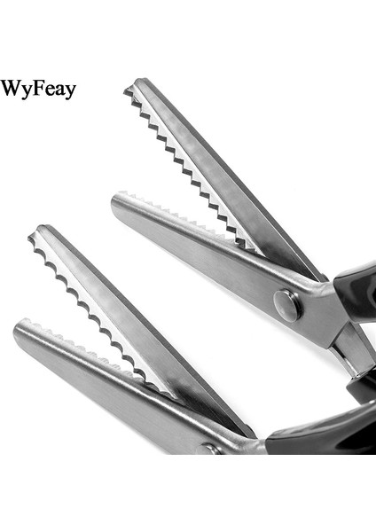 Dalga 5mm Stili 23.5cm Oya Makası Saplı Profesyonel Paslanmaz Çelik Terzilik Dikiş El Sanatları Veya Zig Zag Kumaş Dekoratif Kenar Aracı (Yurt Dışından) modelleri