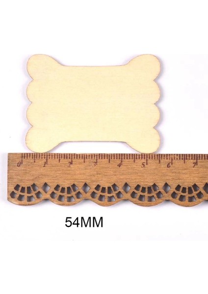 54MM 10 Adet Tarzı mm Ahşap Düz Bobin Makaraları Kordon Tel Iplik Kartı Dize Şeritler Nakış Ipi Makarası Dikiş Tutucu Dikiş Aracı (Yurt Dışından)