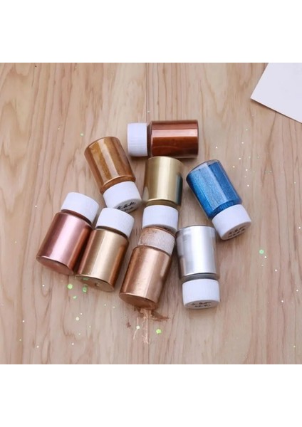 No.1 Tarzı Bakır Metalik Boya Toz Alçı Mücevherli Metal Tonları Mika Inci Tozu Pigment Boya Epoksi Reçine Sabun Yapımı (Yurt Dışından)