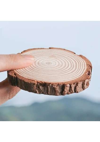 5 Adet 5-6cm Tarzı Kalınlaşmak Doğal Çam Yuvarlak Ahşap Dilimler Ağaç Kabuğu ile Bitmemiş Daireler Günlük Diskler Dıy El Sanatları Noel Partisi Boyama (Yurt Dışından)