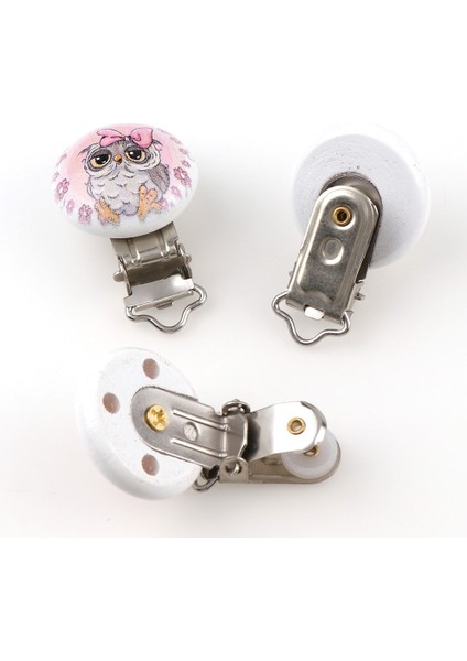 Lazer Parlak Stil 5 Adet Rastgele Stil Metal Ahşap Bebek Çocuk Emzik Tutucu Klip Sahipleri Sevimli Bebek Yuvarlak Meme Tokaları Sahipleri Aksesuarları (Yurt Dışından) fırsatları