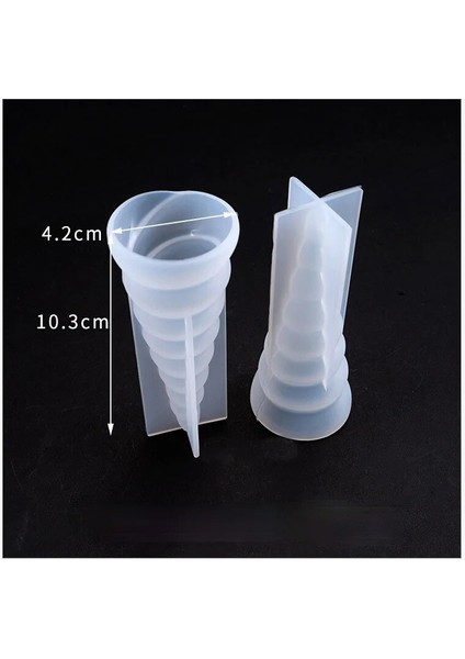 Orta Stil Dıy 3D Unicorn Silikon Mum Kalıp Epoksi Reçine Vertebral Noel Ağacı Kalıp Fondan Kek Çikolata Pişirme El Yapımı Sabun Kalıpları (Yurt Dışından)