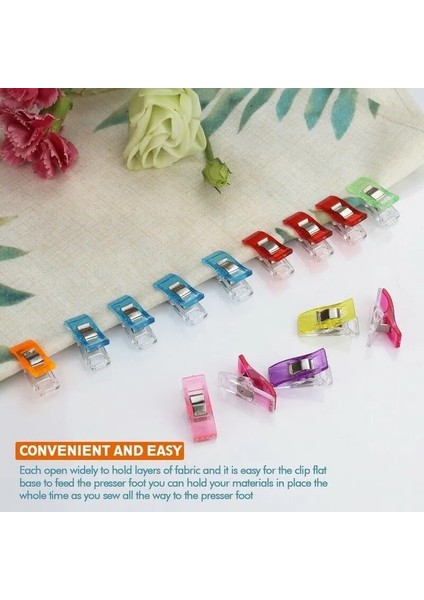 20 Adet Tarzı Iş Ayak Kılıfı Çok Renkli Plastik Klipsler Kumaş Kelepçeler Patchwork Kıvırma Dikiş Araçları Dikiş Aksesuarı Klipsi (Yurt Dışından) indirimleri