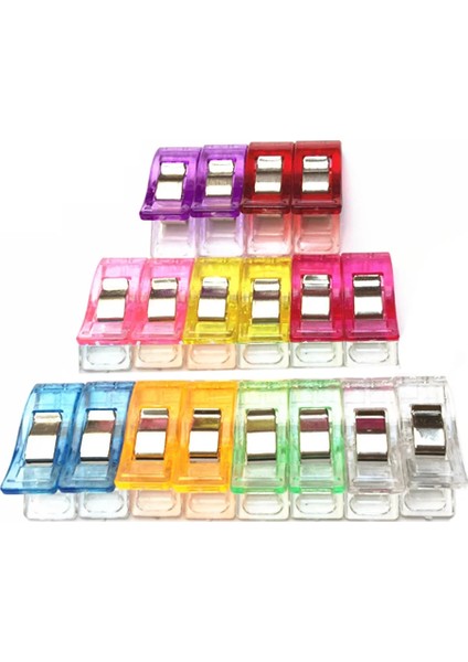10 Adet Tarzı Çok Renkli Plastik Klipler Kumaş Kelepçeler Konumlandırma Patchwork Hemming Ciltleme Dikiş Araçları Dıy El Sanatları Patchwork Aracı Aksesuarları (Yurt Dışından)