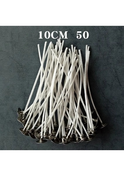 6 UZUN100MM Stili Çanta Mum Fitilleri Kalın Dıy El Yapımı Mum Yapma Malzemeleri Malzeme Dumansız Lamba Çekirdeği Kalın Mumlu Fitiller Noel (Yurt Dışından)