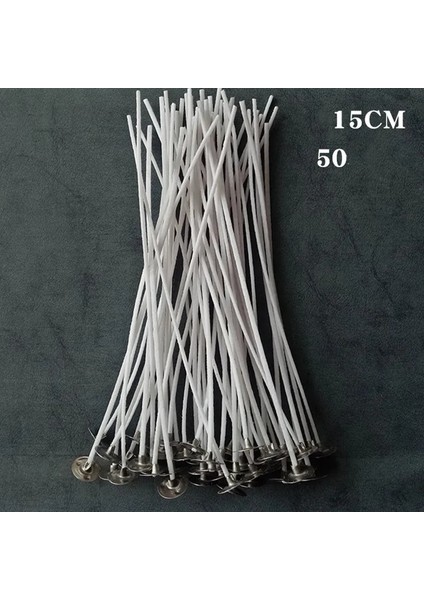 6 UZUN100MM Stili Çanta Mum Fitilleri Kalın Dıy El Yapımı Mum Yapma Malzemeleri Malzeme Dumansız Lamba Çekirdeği Kalın Mumlu Fitiller Noel (Yurt Dışından)