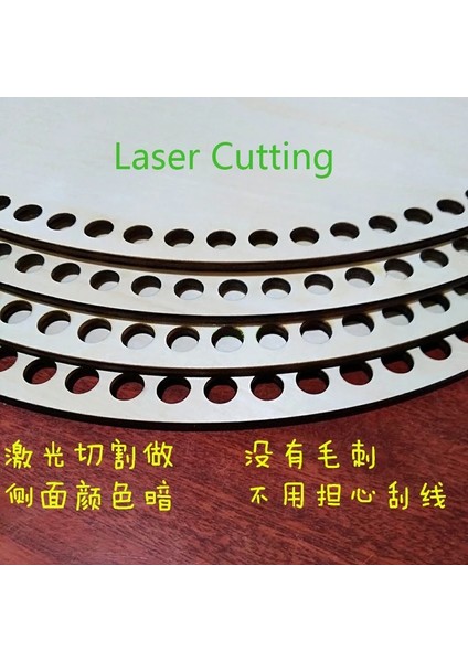 26CM Tarzı 3mm 6 Adet Ahşap Alt Sepet Tığ Işi cm Lazer Kesim Ahşap Bitmemiş Boş Kanaviçe Oyma Ahşap Döşeme Tahtası El Dokuması (Yurt Dışından)