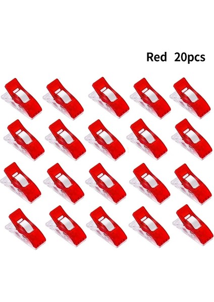 Kırmızı Stil Adet Renkli Dikiş El Sanatları Plastik Kelepçeler Kapitone Crafting Crocheting Örgü Klipsleri Çeşitli Bağlama Klipsleri Kağıt Шитье (Yurt Dışından)