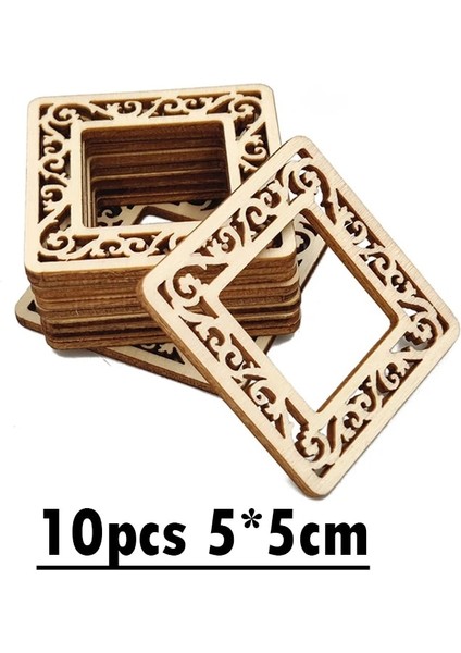 B002-10 Adet Tarzı Dıy Doğal Ahşap Bitmemiş Ahşap Asılı Süsler Kolye Dıy Sanat Çocuklar Için Kesikler Gfits Kardan Adam Noel Süslemeleri (Yurt Dışından)