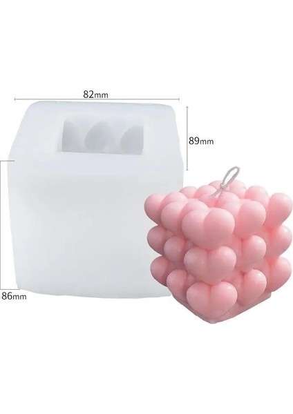 Aşk Küpü Stili Yeni Simülasyon Yumuşak Çanta Kanepe Modelleme Mum Silikon Kalıplar Dıy Yaratıcı Aroma Mum Kalıp Yapma Aracı Ev Dekorasyon Süsler (Yurt Dışından)