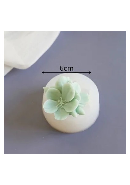 6X6CM Tarzı 3D Kiraz Çiçeği Çiçek Mum Alçı Kalıpları Çiçek Çikolata Pişirme Dekoru 3D Sakura Çiçek Aromaterapi Mum Kalıpları (Yurt Dışından)