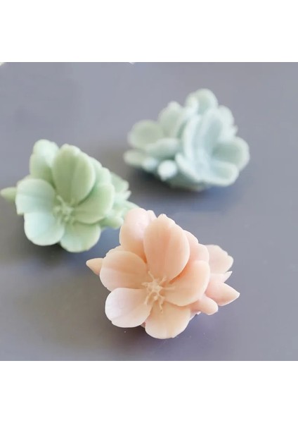 6X6CM Tarzı 3D Kiraz Çiçeği Çiçek Mum Alçı Kalıpları Çiçek Çikolata Pişirme Dekoru 3D Sakura Çiçek Aromaterapi Mum Kalıpları (Yurt Dışından) fiyatları