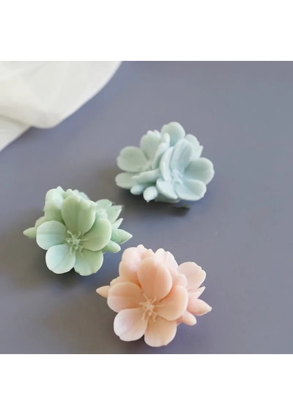 6X6CM Tarzı 3D Kiraz Çiçeği Çiçek Mum Alçı Kalıpları Çiçek Çikolata Pişirme Dekoru 3D Sakura Çiçek Aromaterapi Mum Kalıpları (Yurt Dışından) modelleri