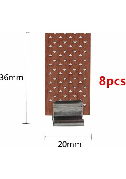 20X36MM 8 Adet Stil Büyük Genişlik Metal Tabanlı Ahşap Mum Fitilleri Mum Çekirdekleri Malzemeleri Dıy Mum Yapımı Soya Balmumu Mumları Parfin Balmumu Fitili (Yurt Dışından)