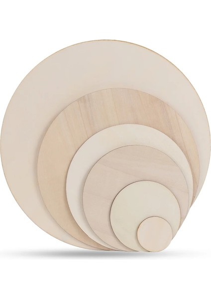 52X34MM-50PCS Tarzı Adet Yuvarlak Bitmemiş Ahşap Parçalar Ahşap Çemberler El Sanatları Projeleri Için Boş Plak Oyunlar Parti Malzemeleri Yapı Modeli (Yurt Dışından)