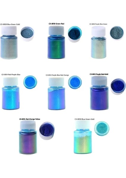 NO.8055 Stili Ayna Bukalemunlar Pigment Sedefli Epoksi Reçine Glitter Sihirli Renksiz Toz Reçine Renklendirici Takı Yapımı Araçları (Yurt Dışından) fırsatları