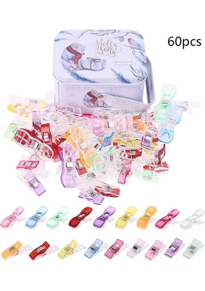 6 60 Adet Tarzı Et Patchwork Dikiş Için Çok Amaçlı Klipsler Kapitone Körleme Balta Kelepçeleri (Yurt Dışından)