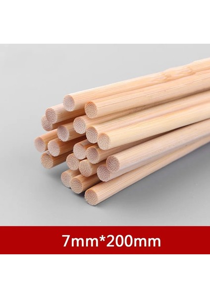 100PC 5mm Tarzı Çok Boyutlu Yuvarlak Bambu Çubukları Dıy El Yapımı El Sanatları Çiçek Direği Malzemeleri Için Küçük Ahşap Çubuk Malzemesi Yapımı (Yurt Dışından)