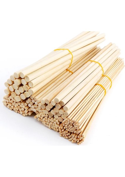 100PC 5mm Tarzı Çok Boyutlu Yuvarlak Bambu Çubukları Dıy El Yapımı El Sanatları Çiçek Direği Malzemeleri Için Küçük Ahşap Çubuk Malzemesi Yapımı (Yurt Dışından)