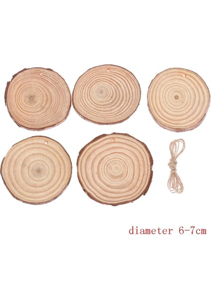 6-7cm Tarzı Lot Yuvarlak Şekil El Yapımı Ahşap Parça Asılı Kolye Doğal Ahşap Süsleme Scrapbooking Ahşap Dıy El Sanatları Ev Dekorasyonu (Yurt Dışından)